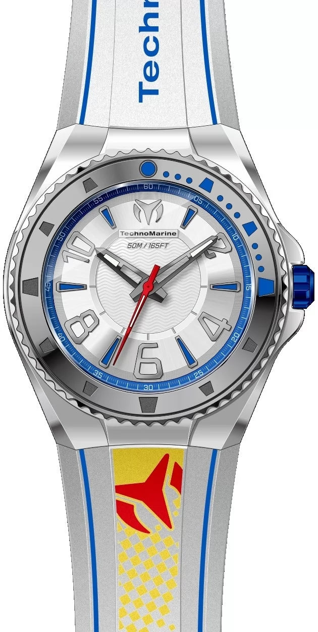 Technomarine Men's TM-525013 Racing Legends Quartz PC21 Silver Dial Watch
