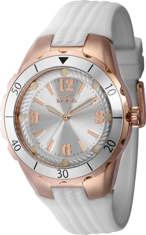Invicta Women's 40311 Angel Quartz 3 Hand Silver Dial Watch