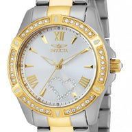 Invicta Women's 21418 Angel Quartz 3 Hand Silver Dial Watch