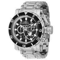 InvictaMen's 41610 NFL Quartz VD54 Silver, Black Dial Watch