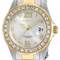 Invicta Women's 20215 Pro Diver Quartz 3 Hand Silver Dial Watch