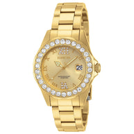 Invicta Men's 15252 Pro Diver Quartz 3 Hand Gold Dial Watch