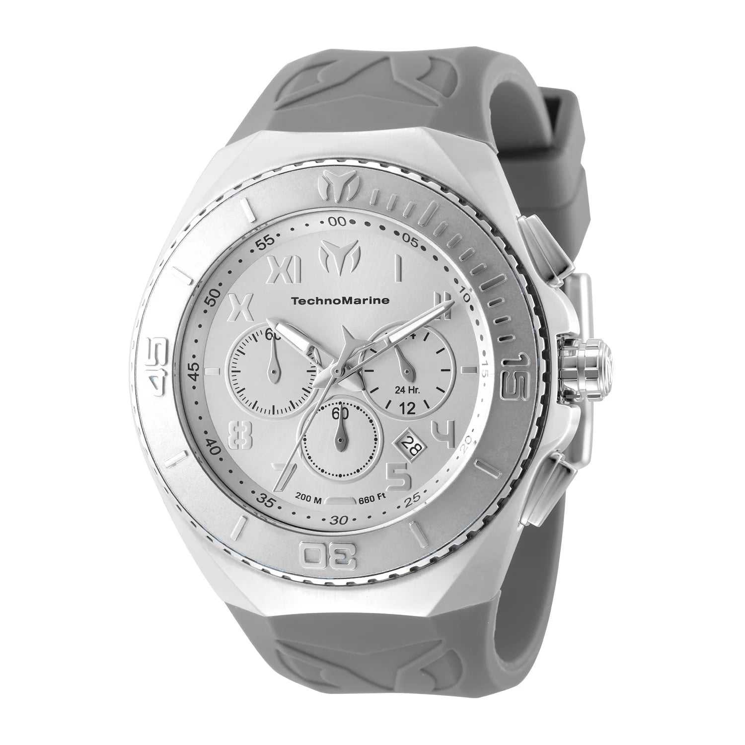 Technomarine Men's TM-225001 Manta Quartz VD53 Silver Dial Watch