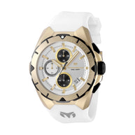 Technomarine Men's TM-318141 OCEAN Quartz VD57 Silver, White Dial Watch