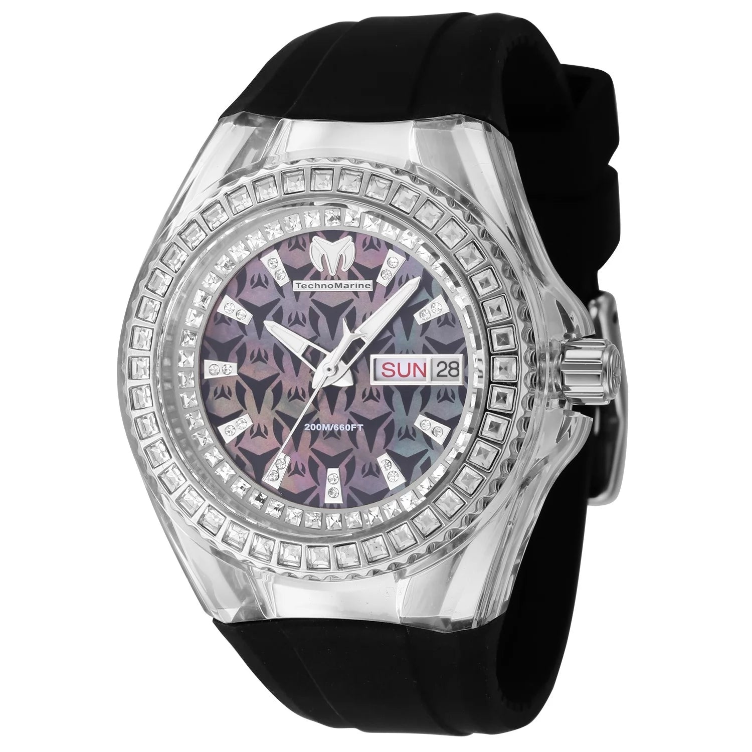 Technomarine Women's TM-121174 Cruise Monogram Quartz Black Dial Watch