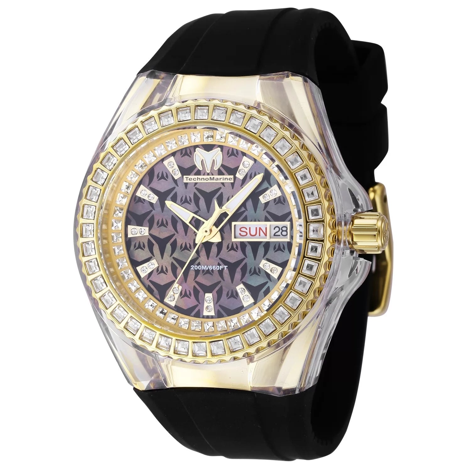 Technomarine Women's TM-121175 Cruise Quartz Chronograph Black Dial Watch