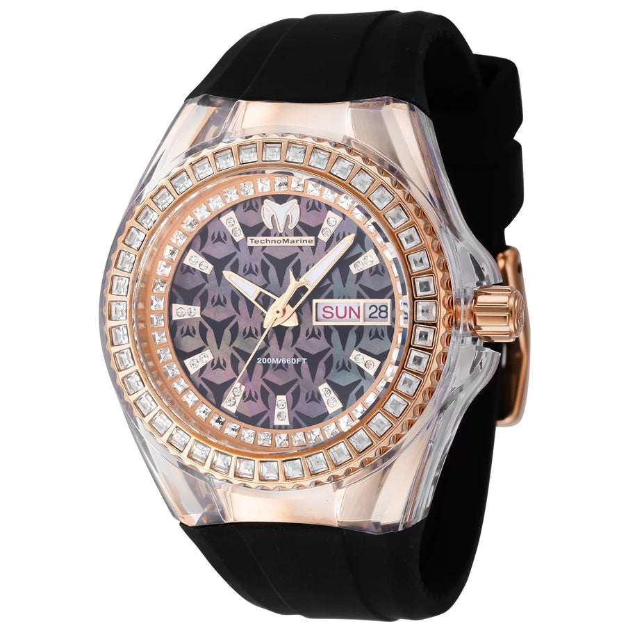 Technomarine Women's TM-121176 Cruise Quartz Chronograph Black Dial Watch