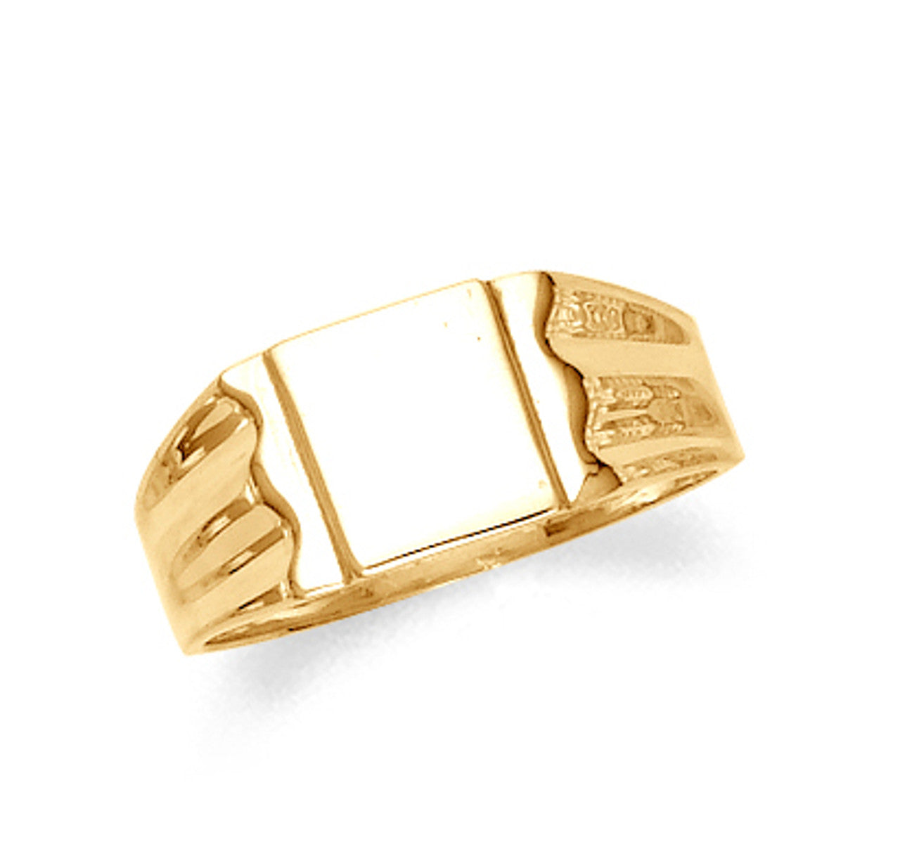 Gold Signet Mens Ring
