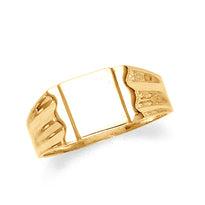 Gold Signet Mens Ring