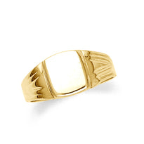 Signet Gold Mens Ring
