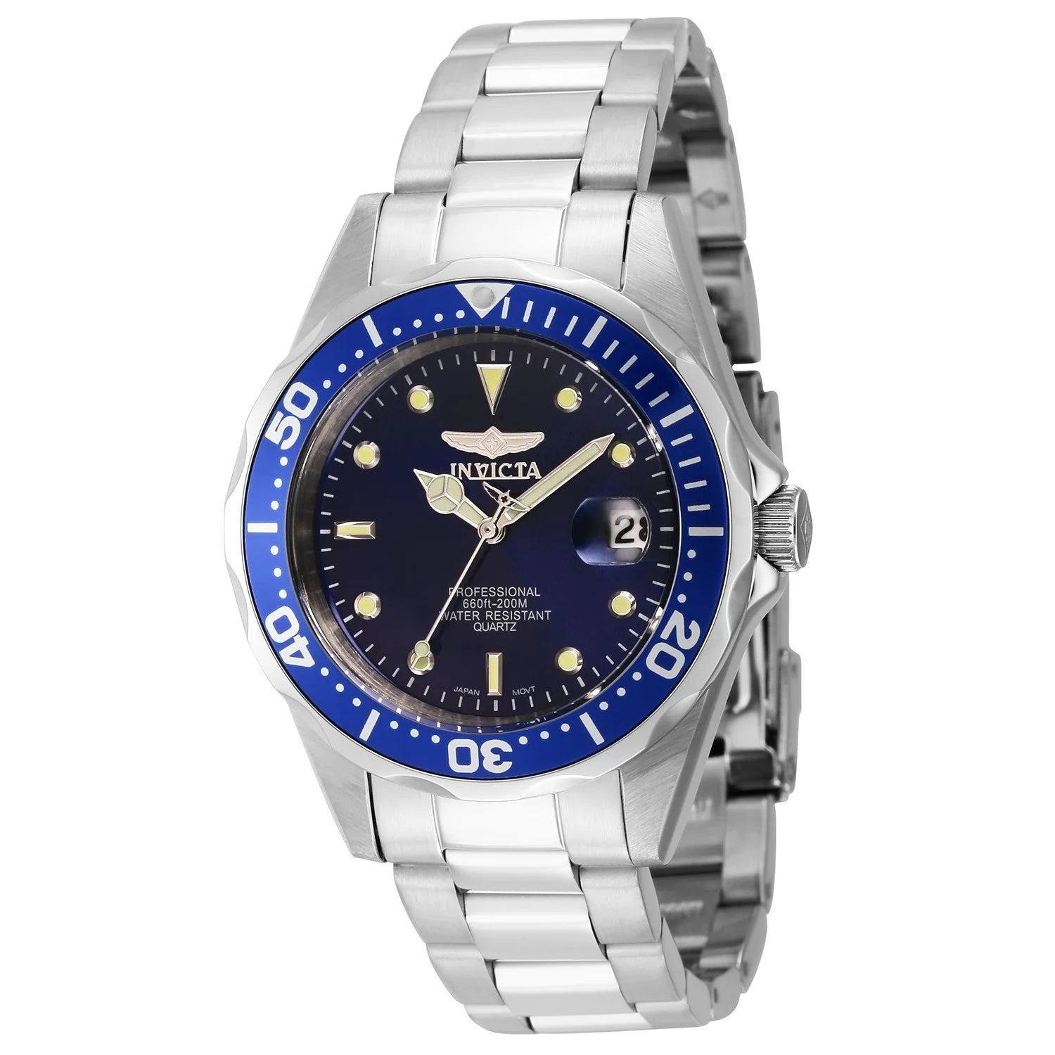 Invicta Men's 9204 Pro Diver Quartz 3 Hand Blue Dial Watch