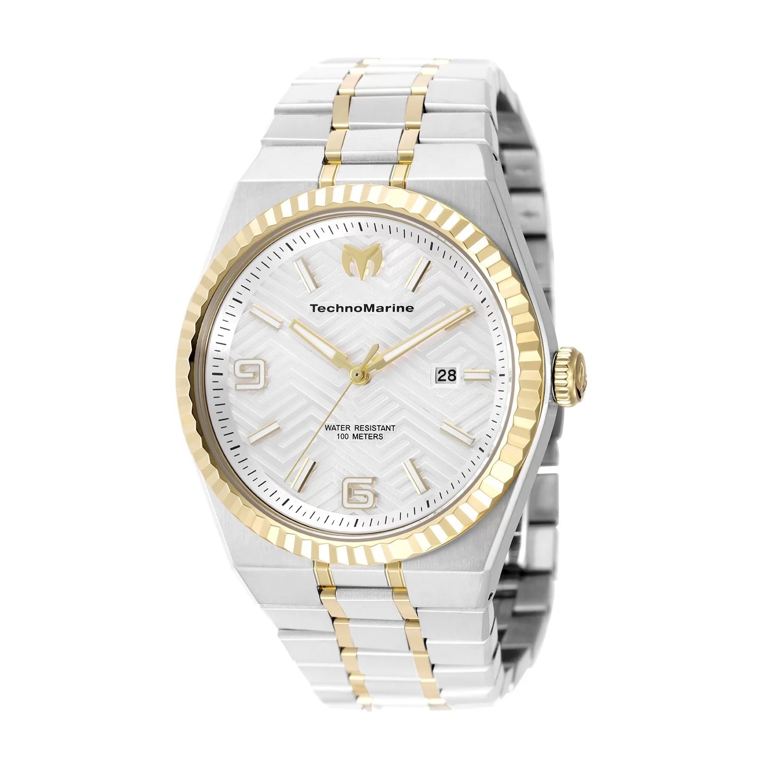 Technomarine Men's TM-225058 TERRA NOVA Quartz PC32 Silver, White Dial Watch