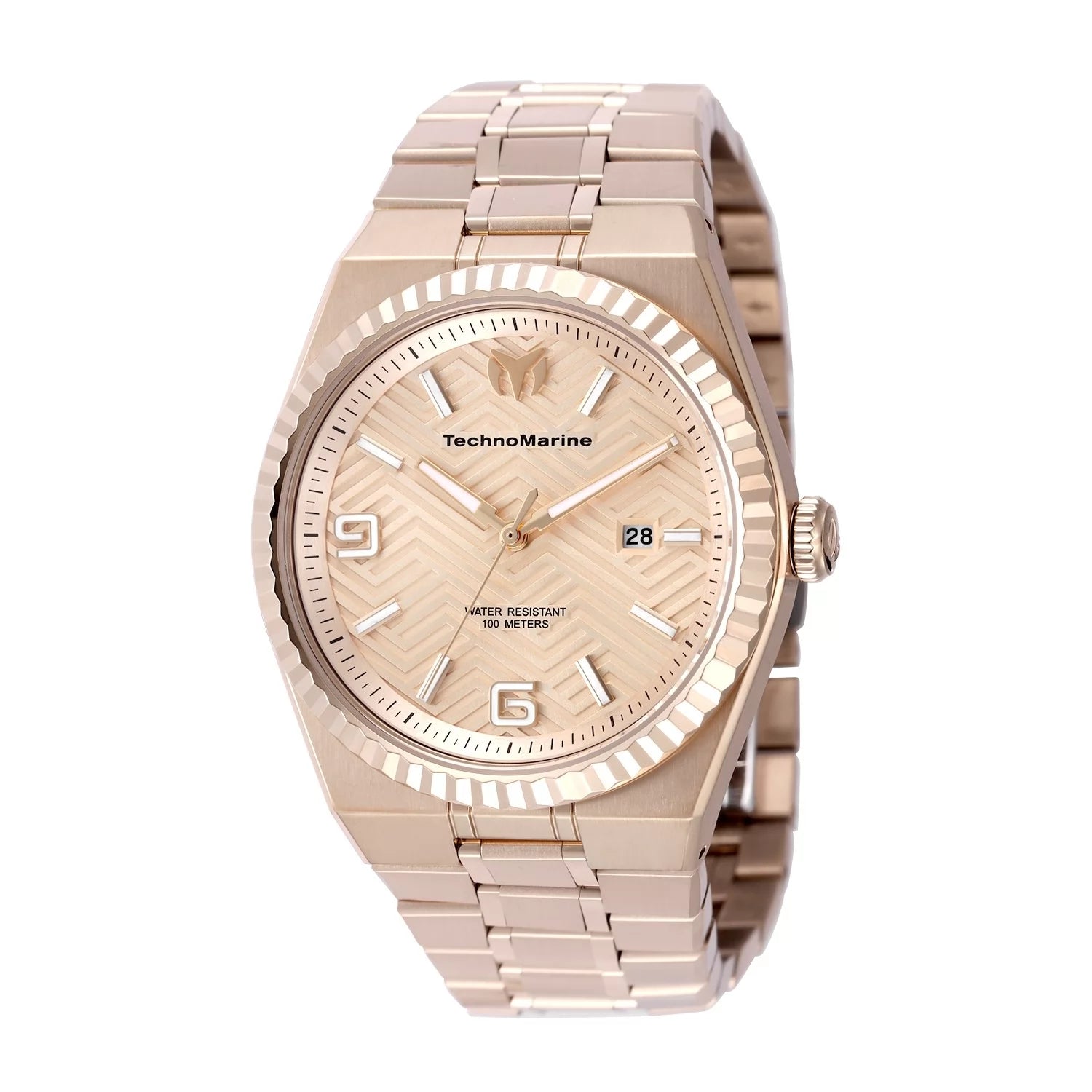 Technomarine Men's TM-225059 TERRA NOVA Quartz PC32 Rose Gold, Champagne Dial Watch