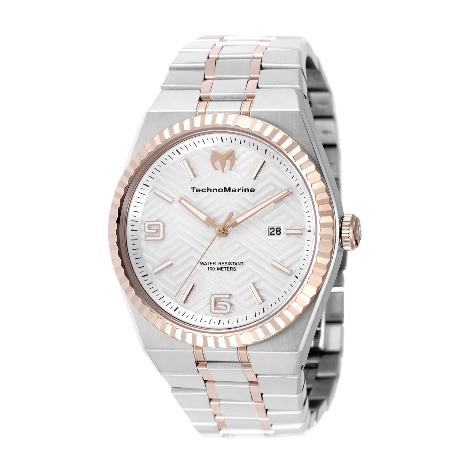 Technomarine Men's TM-225060 TERRA NOVA Quartz PC32 Silver, White Dial Watch