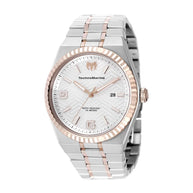 Technomarine Men's TM-225060 TERRA NOVA Quartz PC32 Silver, White Dial Watch