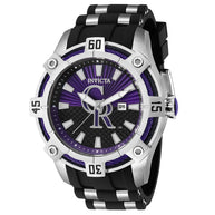 Invicta Men's 43267 MLB Colorado Rockies Quartz Multifunction Purple, Black Dial Watch
