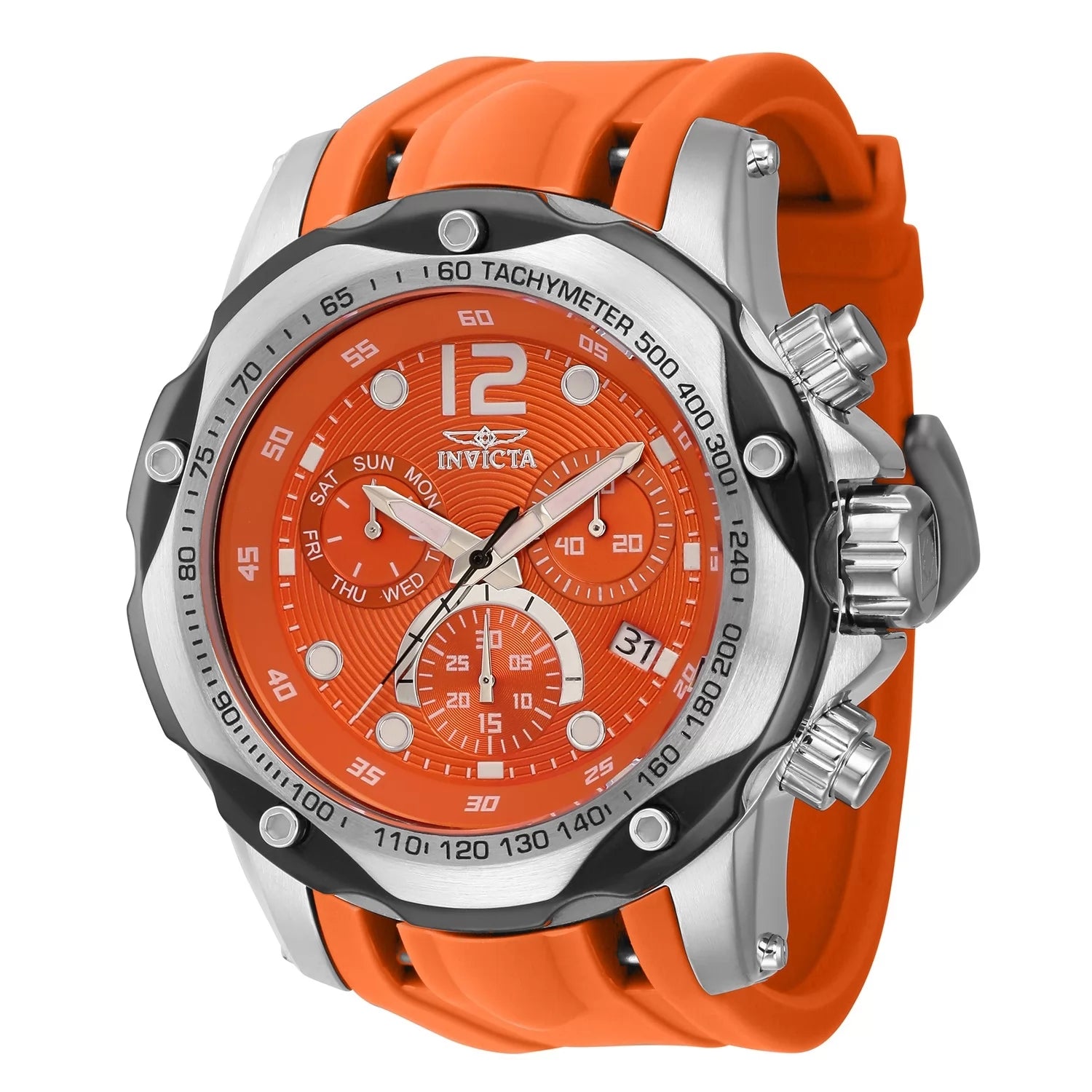 Invicta Men's 40353 Speedway Quartz Z60 FE Orange Dial Watch