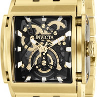 Invicta Men's 41646 Speedway Quartz 3 Hand Transparent, Black, Gunmetal Dial Watch