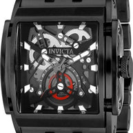 Invicta Men's 41647 Speedway Quartz 3 Hand Transparent, Black, Gunmetal Dial Watch