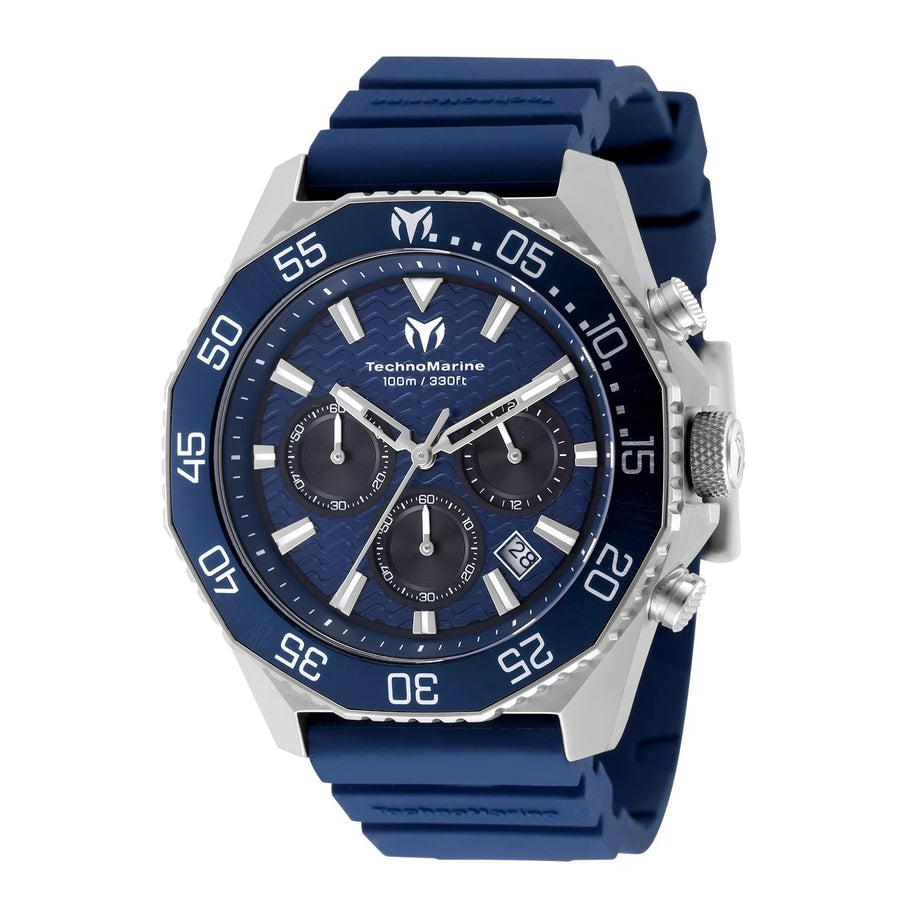 Technomarine Men's TM-225068 Mar Vivo Quartz VD53C Dark Blue, Black Dial Watch