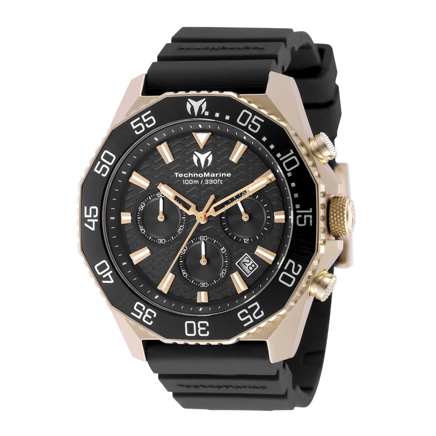 Technomarine Men's TM-225070 Mar Vivo Quartz VD53C Black Dial Watch