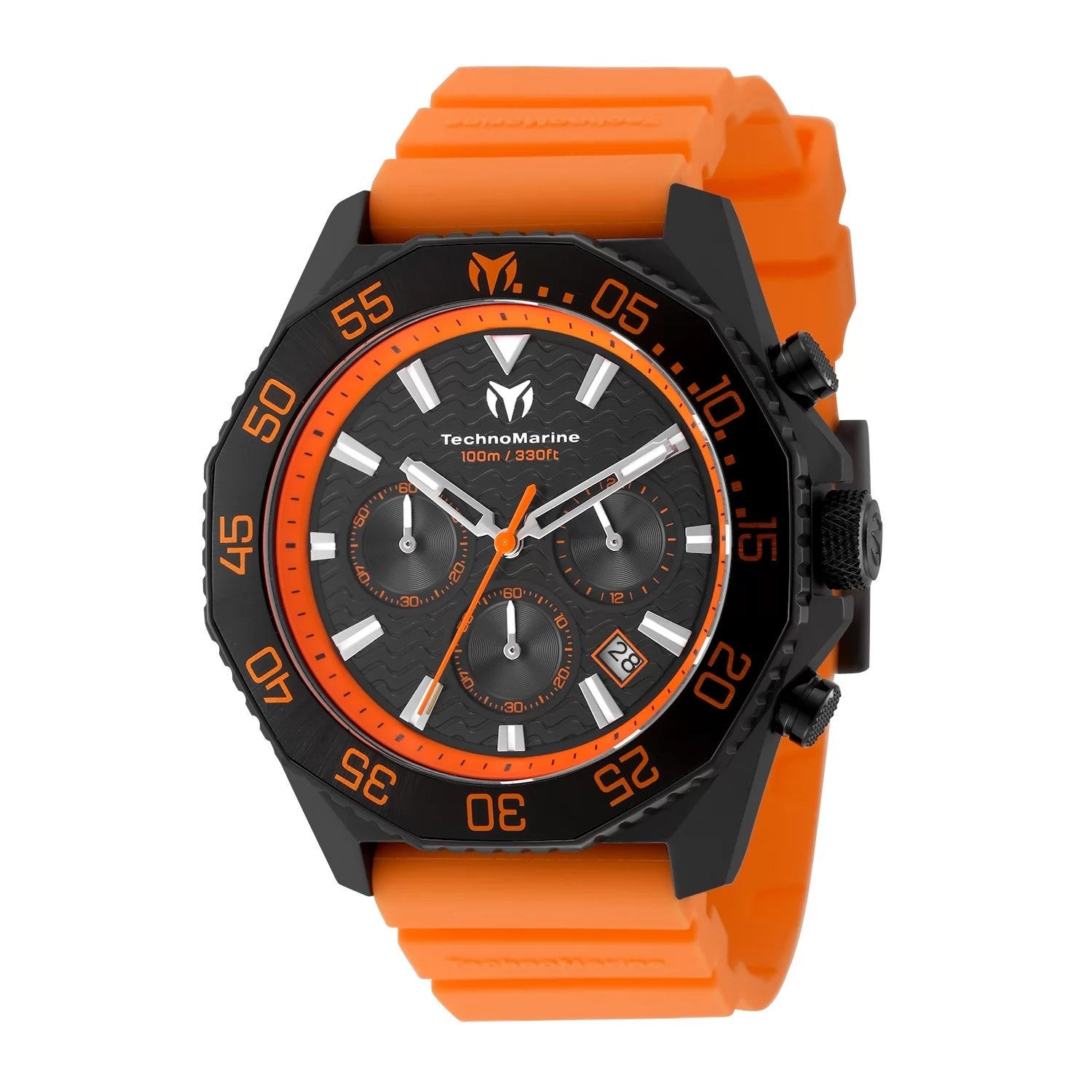 Technomarine Men's TM-225076 Mar Vivo Quartz VD53C Black Dial Watch
