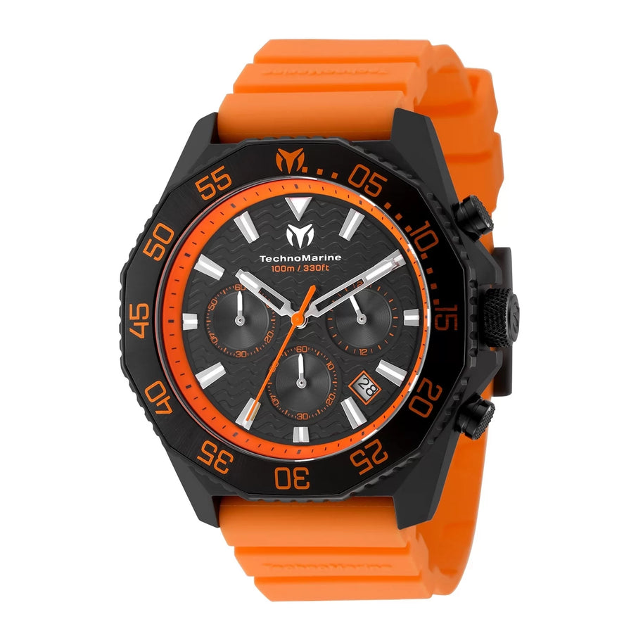 Technomarine Men's TM-225076 Mar Vivo Quartz VD53C Black Dial Watch