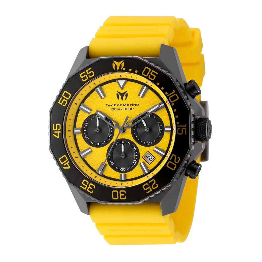 Technomarine Men's TM-225077 Mar Vivo Quartz VD53C Light Orange, Black Dial Watch