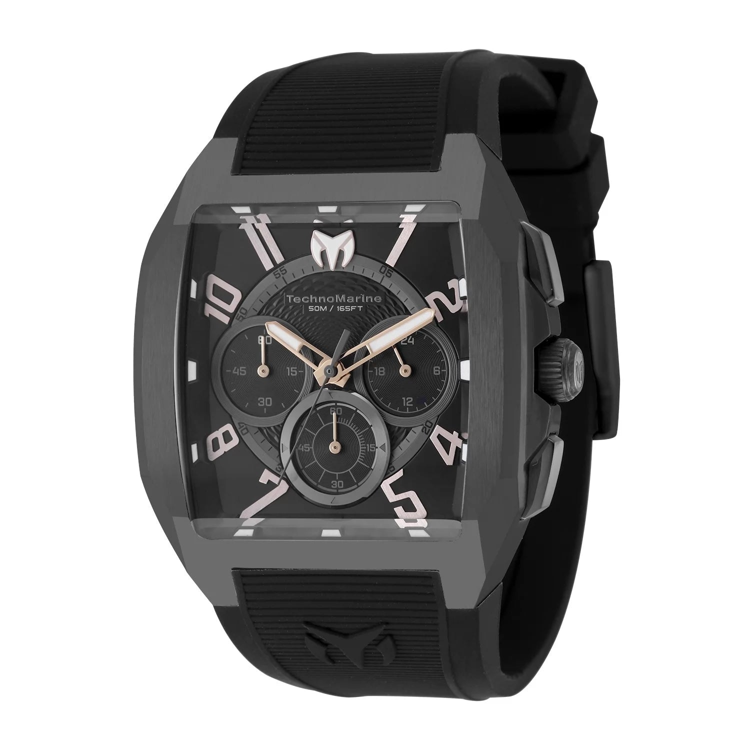 Technomarine Men's Aqua Quadrant Quartz VD54 Black Dial Watch