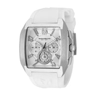Technomarine Men's TM-225120 Aqua Quadrant Quartz VD54 Silver, White Dial Watch