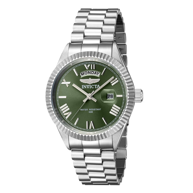 Invicta Men's 43936 Specialty Quartz 3 Hand Dark Green Dial Watch