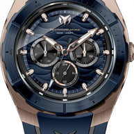 Technomarine Men's TM-125030 Cruise Quartz VH63 Dark Blue, Black Dial Watch
