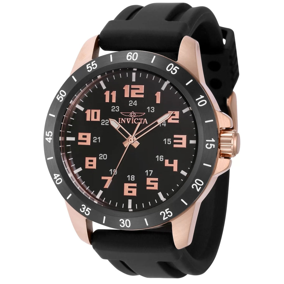 Invicta Men's 40000 Pro Diver Quartz 3 Hand Black Dial Watch