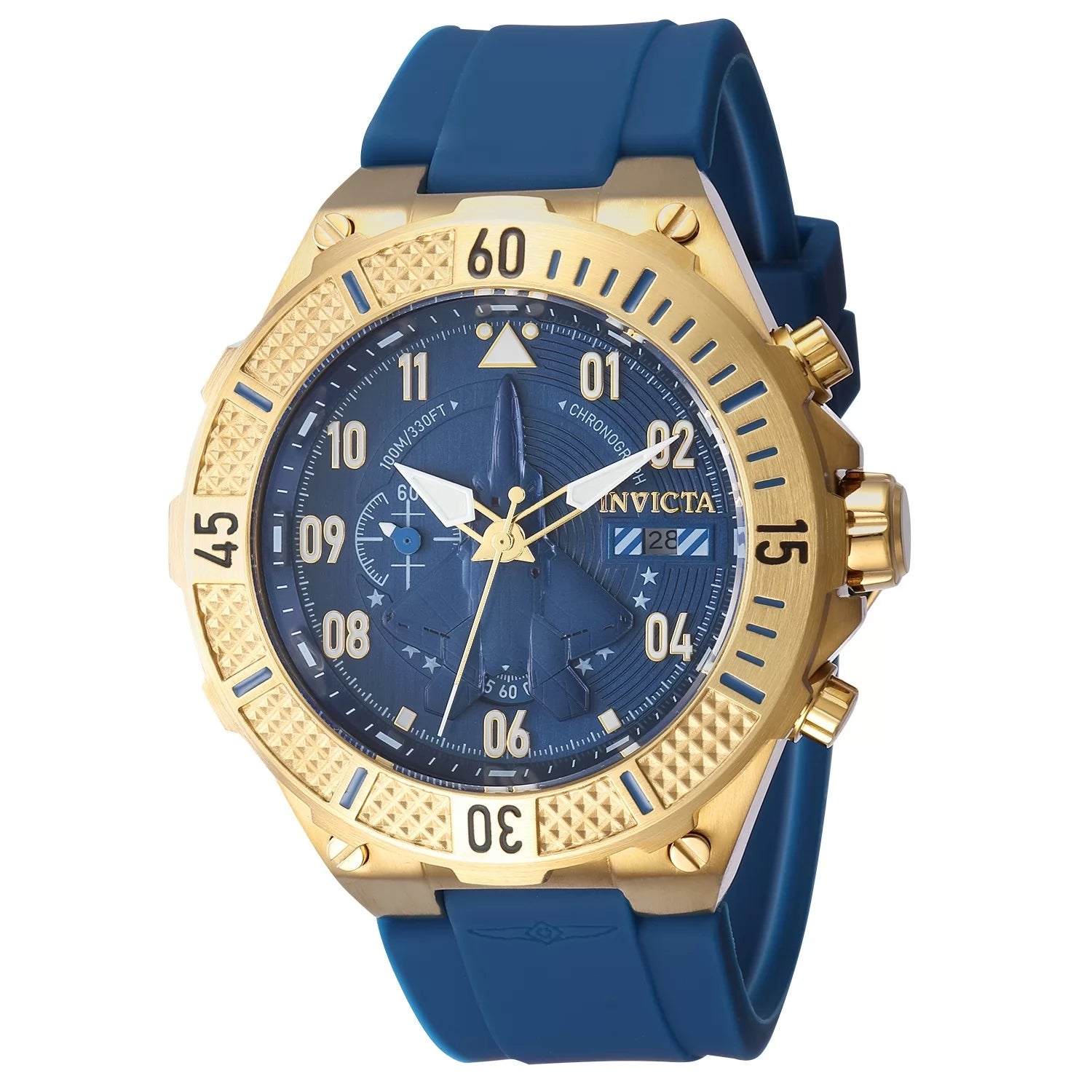 Invicta Men's 39890 Aviator Quartz Multifunction Blue Dial Watch