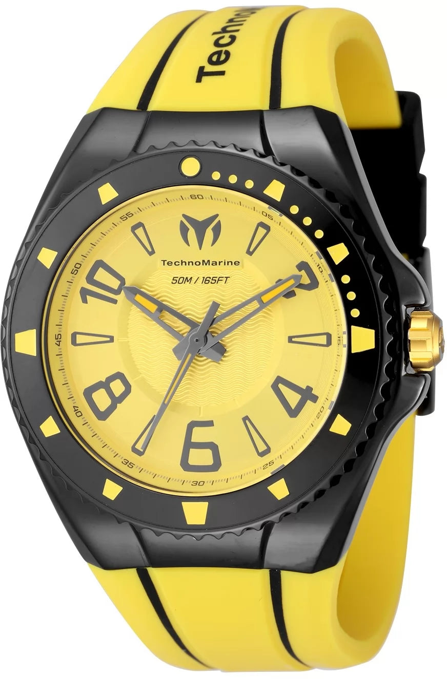 Technomarine Men's TM-525005 Racing Legends Quartz PC21 Yellow Dial Watch