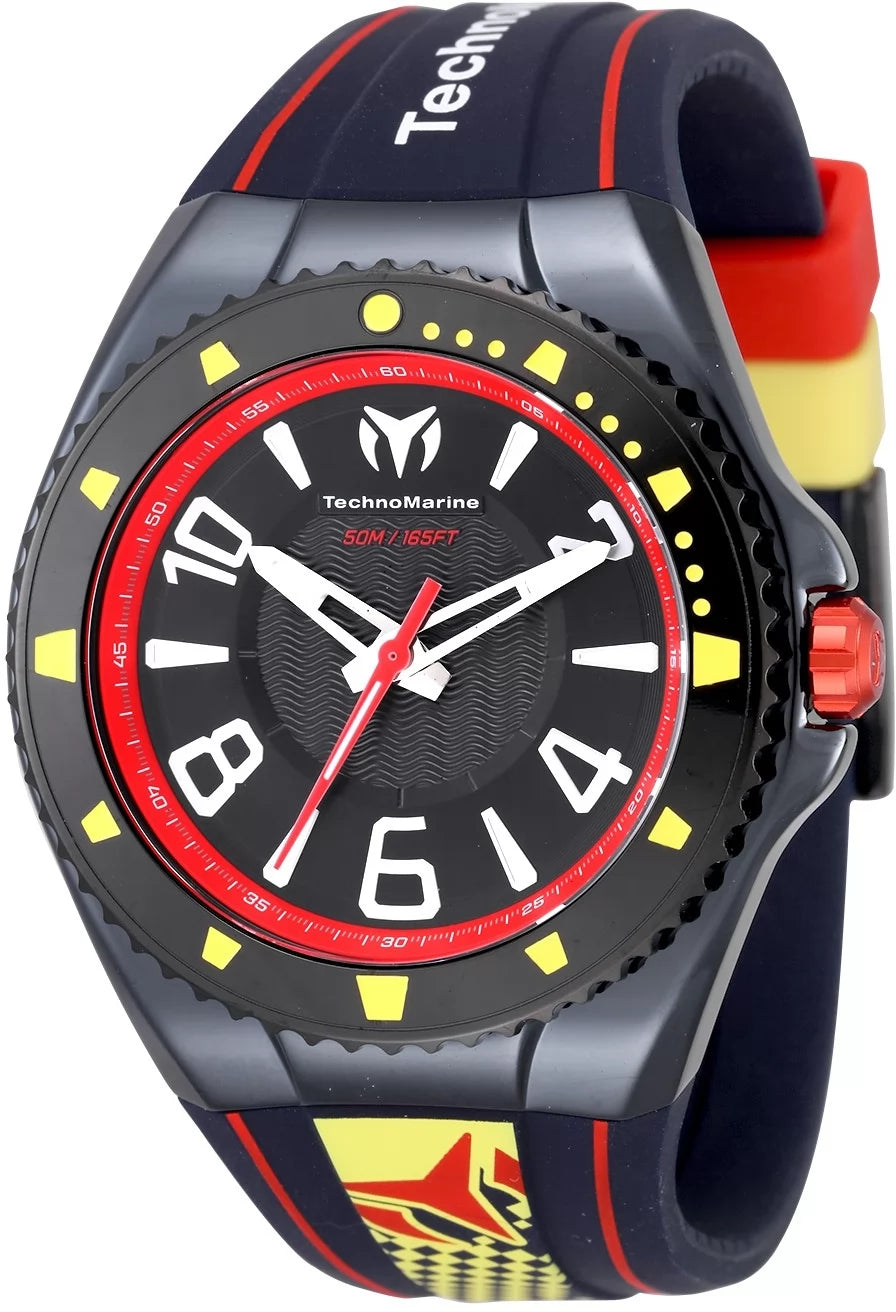 Technomarine Men's TM-525006 Racing Legends Quartz PC21 Black Dial Watch