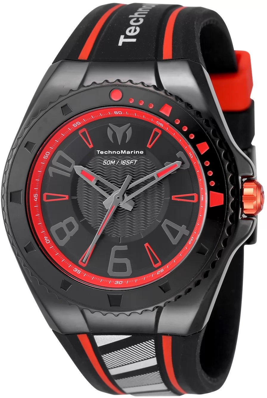 Technomarine Men's TM-525015 Racing Legends Quartz PC21 Black Dial Watch