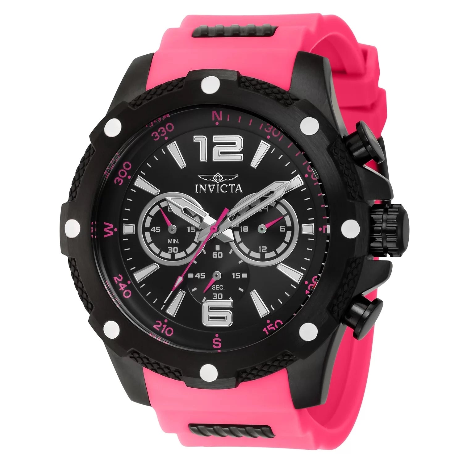 Invicta Men's 43000 I-Force Quartz VD54 Black Dial Watch