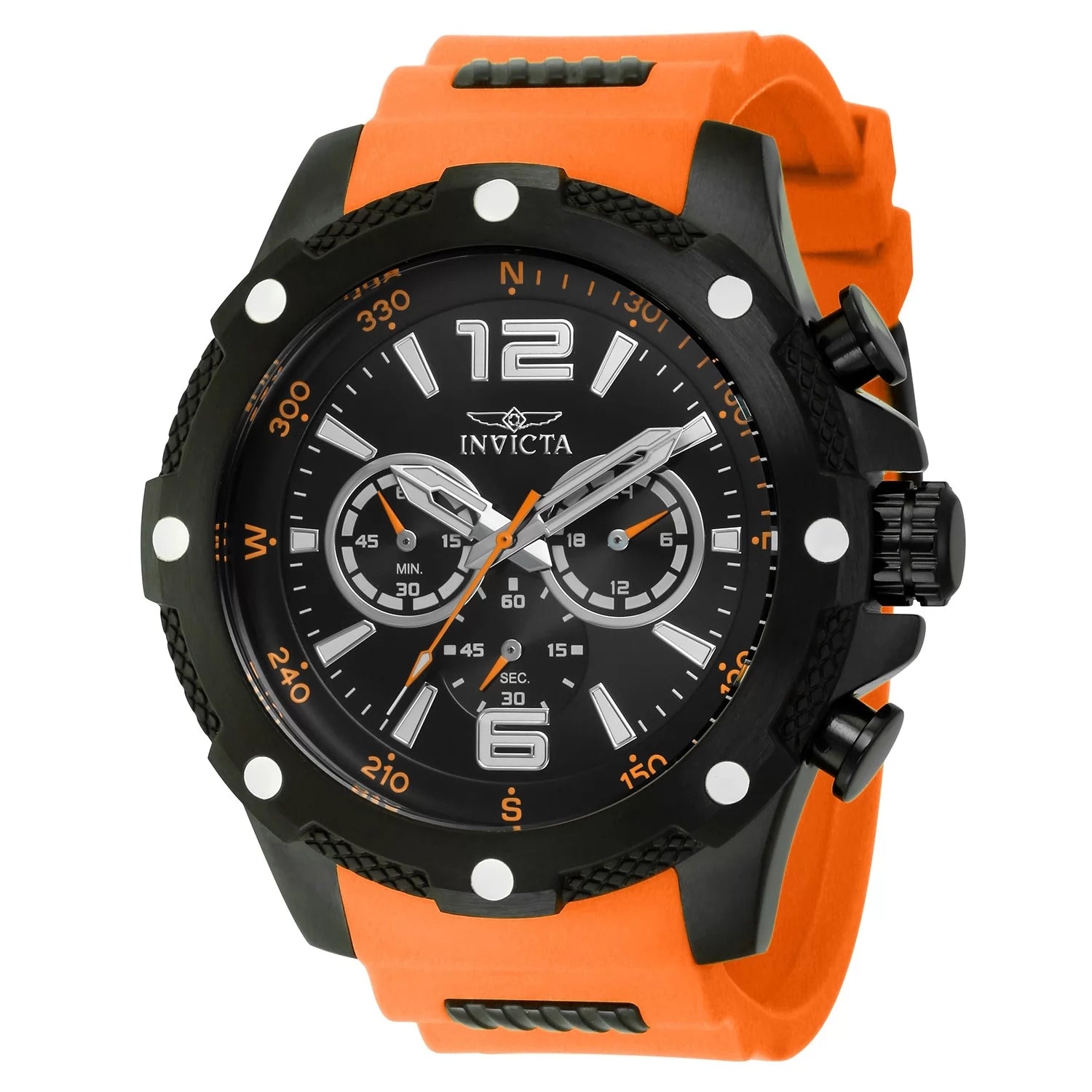 Invicta Men's 43002 I-Force Quartz VX9J Black Dial Watch
