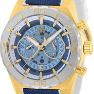 Techomarine Men's TM-519007 Reef Shark Quartz Chronograph Blue, Transparent Dial Watch
