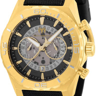 Technomarine Men's TM-519008 Reef Shark Quartz Chronograph Black, Transparent Dial Watch