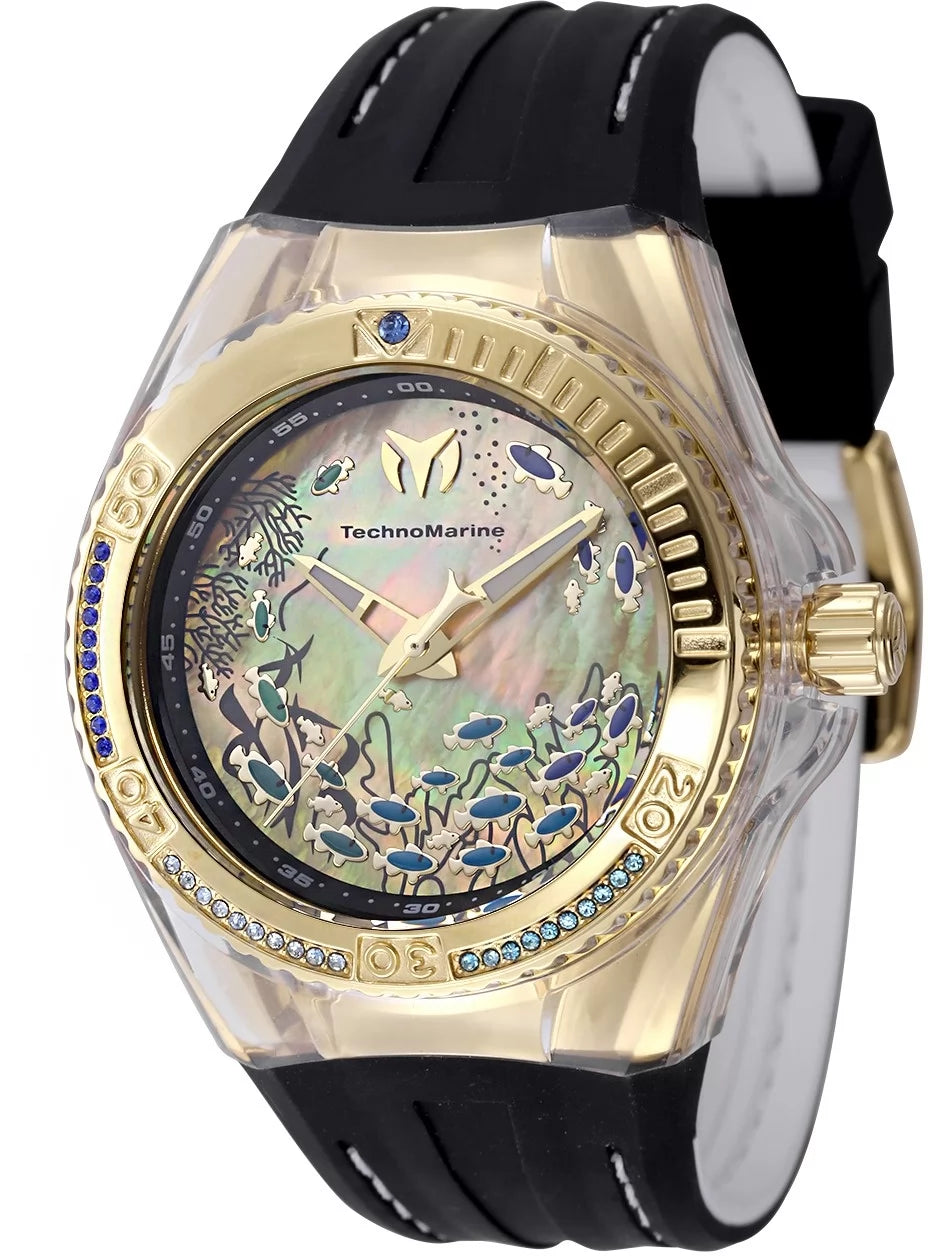 Technomarine Women's TM-125010 Cruise Quartz PC21 Gold Dial Watch