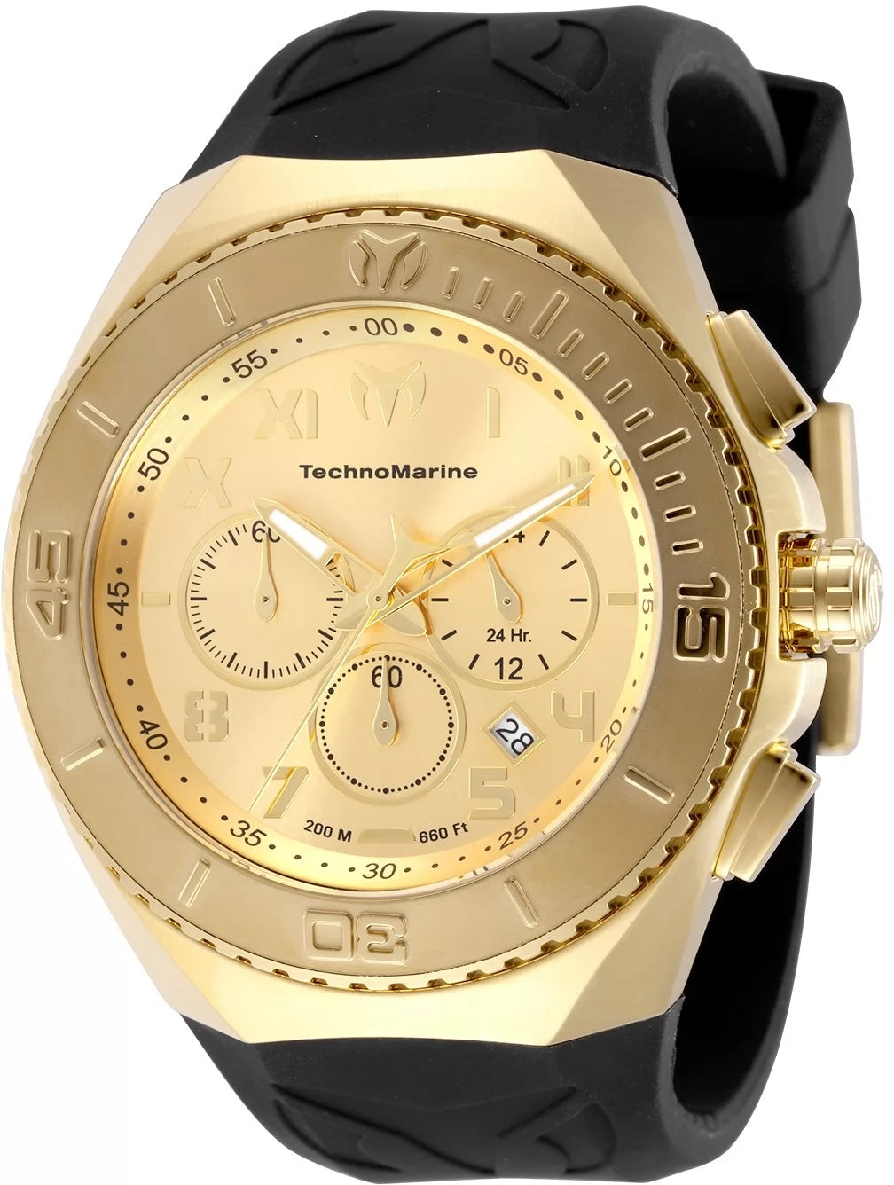 Technomarine Men's TM-225005 Manta Quartz VD53 Gold Dial Watch