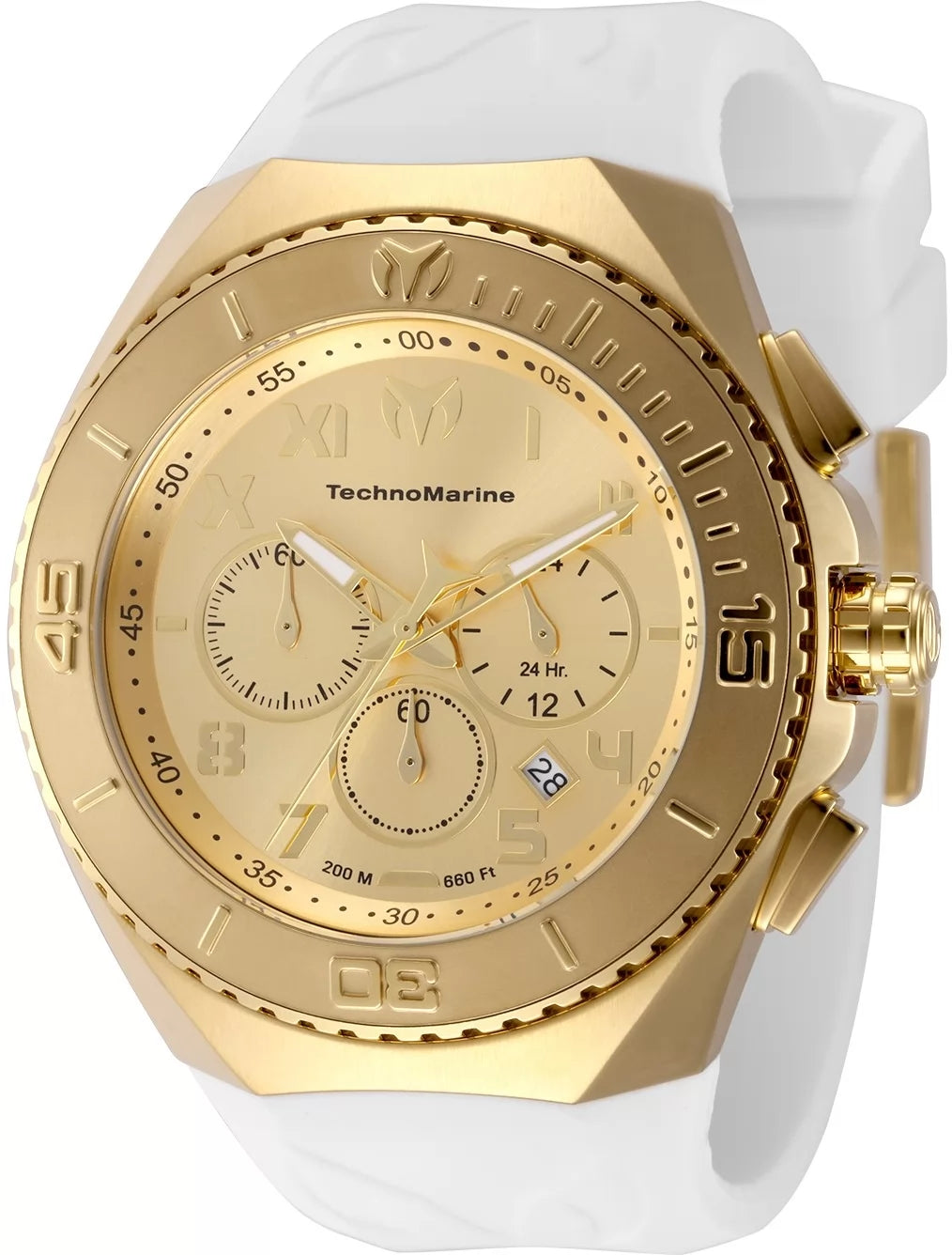 Technomarine Men's TM-225006 Manta Quartz VD53 Gold Dial Watch
