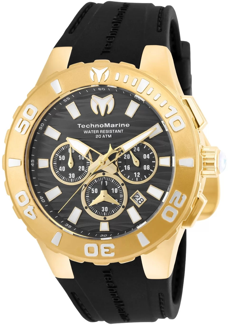 Technomarine Men's TM-115076 Cruise Quartz Chronograph Black Dial Watch