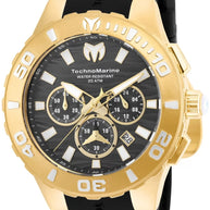 Technomarine Men's TM-115076 Cruise Quartz Chronograph Black Dial Watch