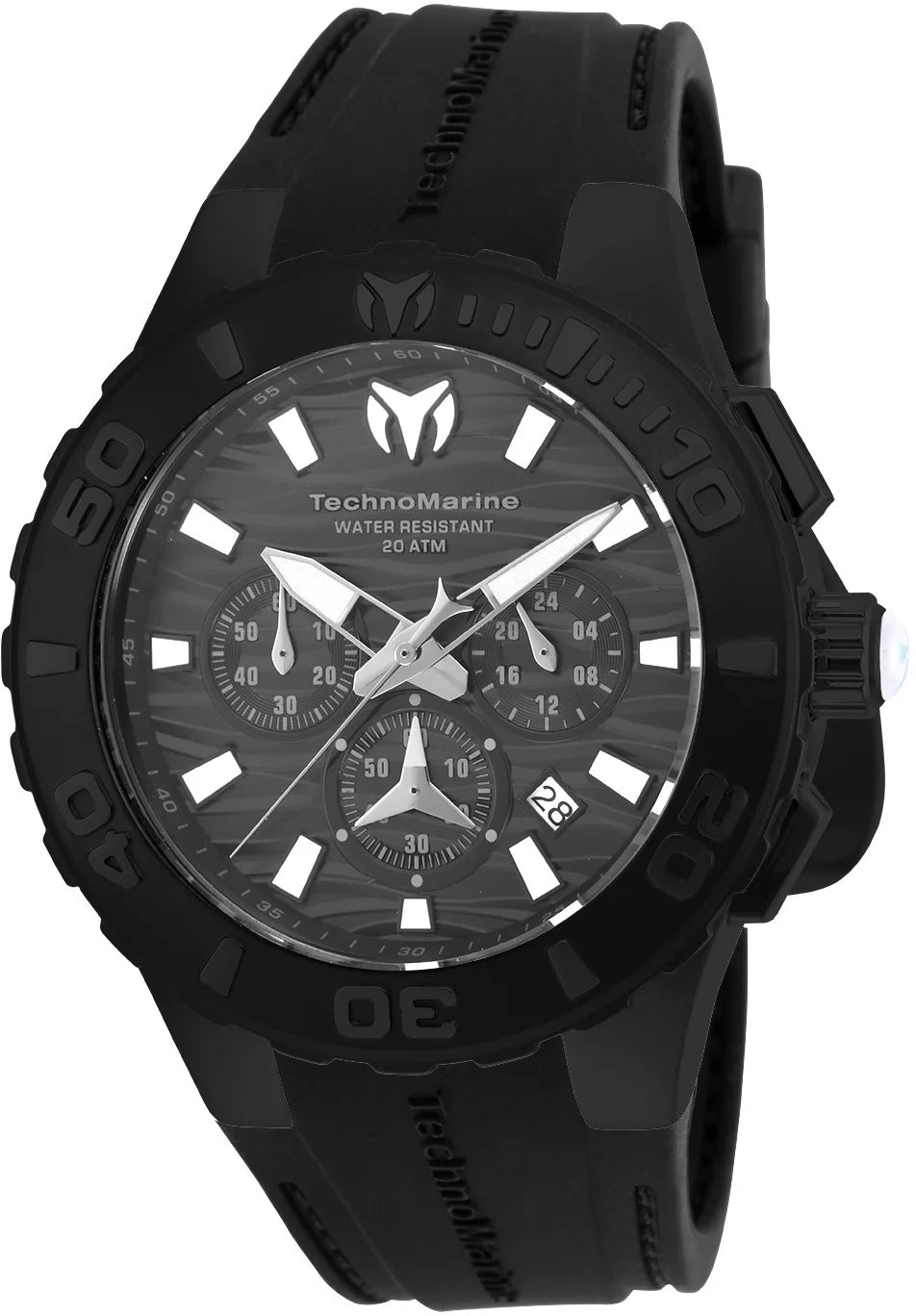 Technomarine Men's TM-115082 Cruise Quartz Chronograph Black Dial Watch