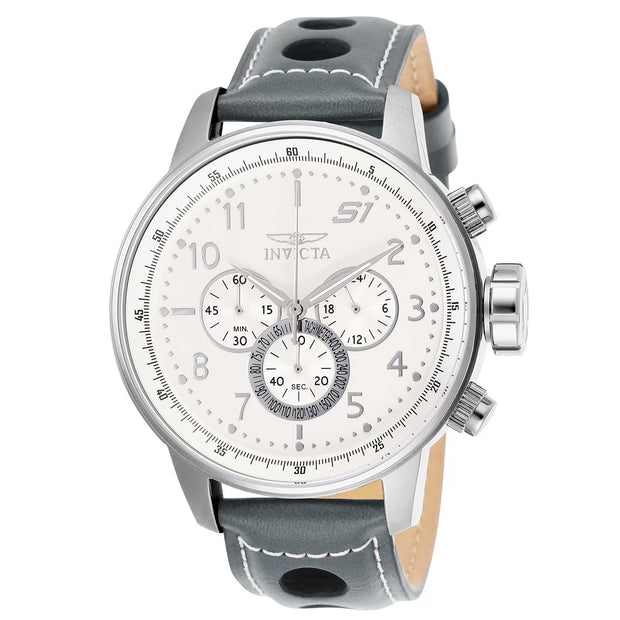 Invicta Men's 25723 S1 Rally  Quartz Chronograph White Dial Watch