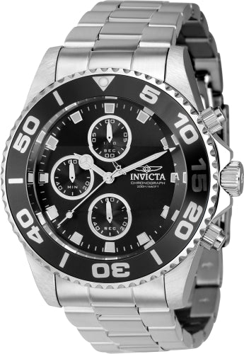 Invicta Men's 43405 Pro Diver Quartz Chronograph Black Dial Watch