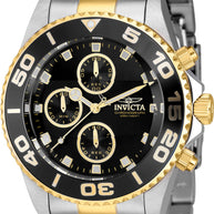 Invicta Men's 43407 Pro Diver Quartz Chronograph Black Dial Watch